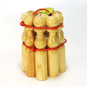 Quilles en bois vernies 24 cm – Artisans du Jura