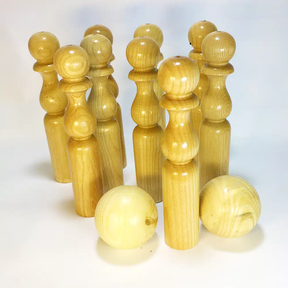 Quilles en bois vernies 24 cm – Artisans du Jura – Image 2