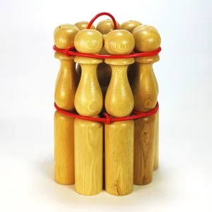 Quilles en bois vernies 30 cm – Artisans du Jura
