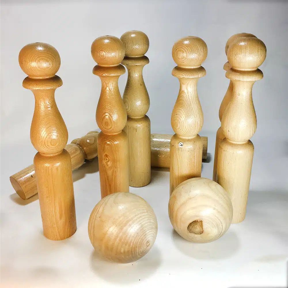 Quilles en bois vernies 30 cm – Artisans du Jura – Image 2