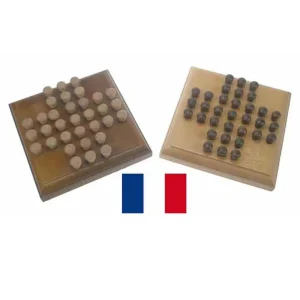 Solitaire avec pions en bois – Artisans du Jura