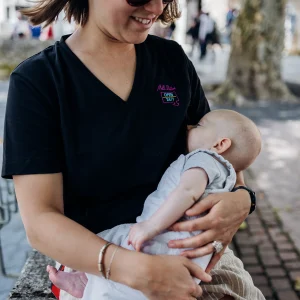 T-shirt d'allaitement "Milk station"