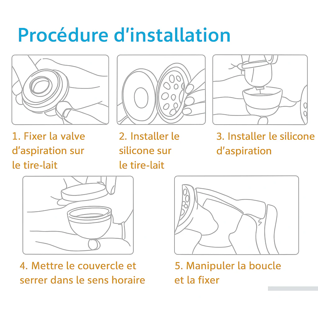 Tire-lait manuel avec pompe – Image 5
