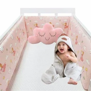 Tour de lit bébé | Rose