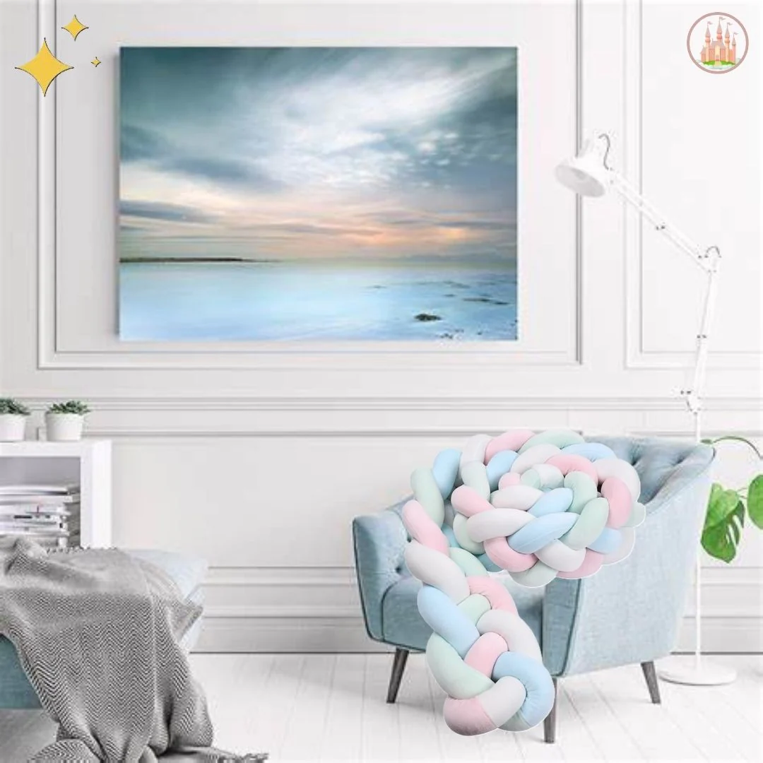 Tour de lit tressé | Multicolore – Image 4