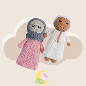 Poupées en crochet Oumi et Abi